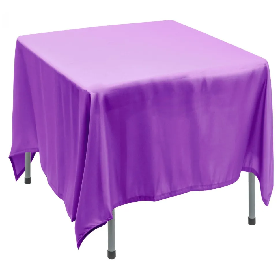Decostar™ Polyester Square Table Cover 90" - Lavender
