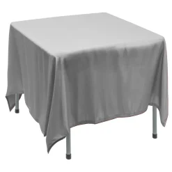 Decostar™ Polyester Square Table Cover 90" - Silver