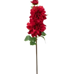 Decostar™ Premium Artificial Dahlia Branch 30" - Red