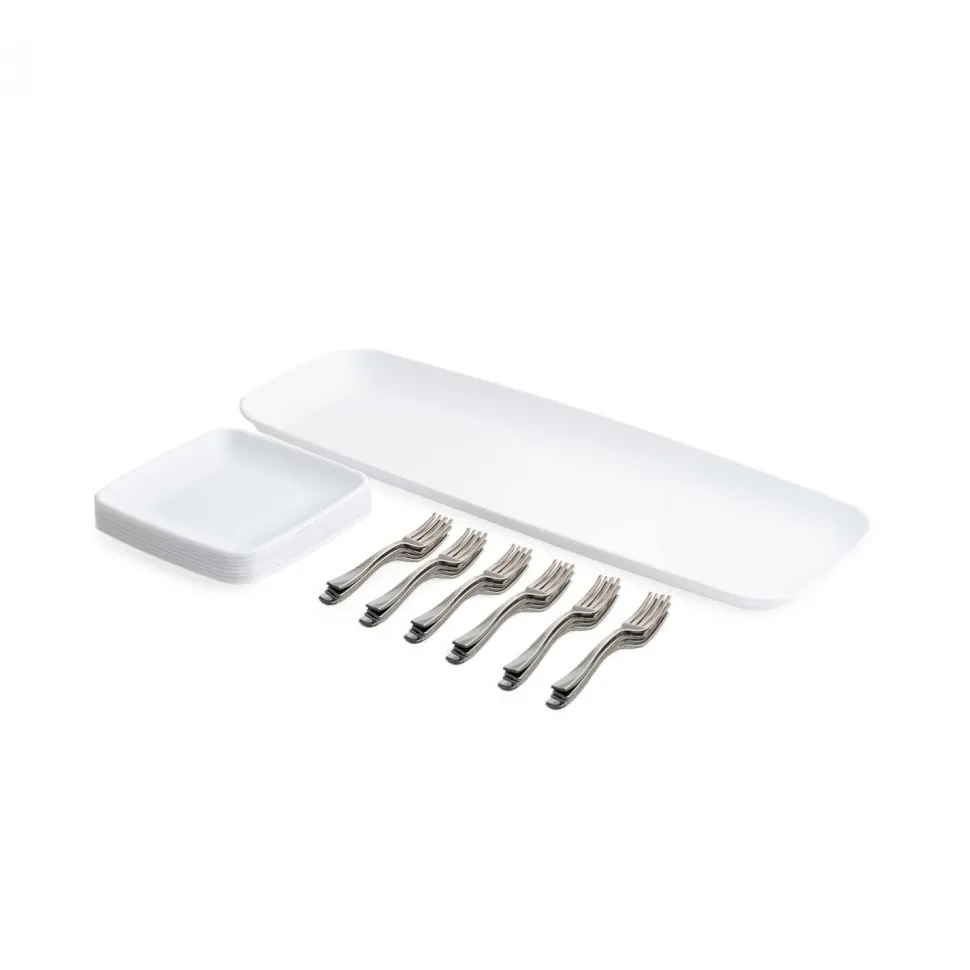 Decostar™ Premium Plastic Appetizer Set 33pc
