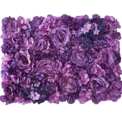 Decostar™ Purple Artificial Mixed Flower Mat