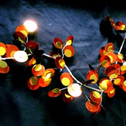 DecoStar™ PVC Garlands w/ Beads - Amber