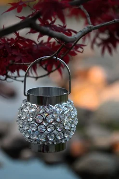 DecoStar™ Real Crystal Hanging Candle Holder - MED