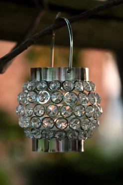 DecoStar™ Real Crystal Hanging Candle Holder - MED