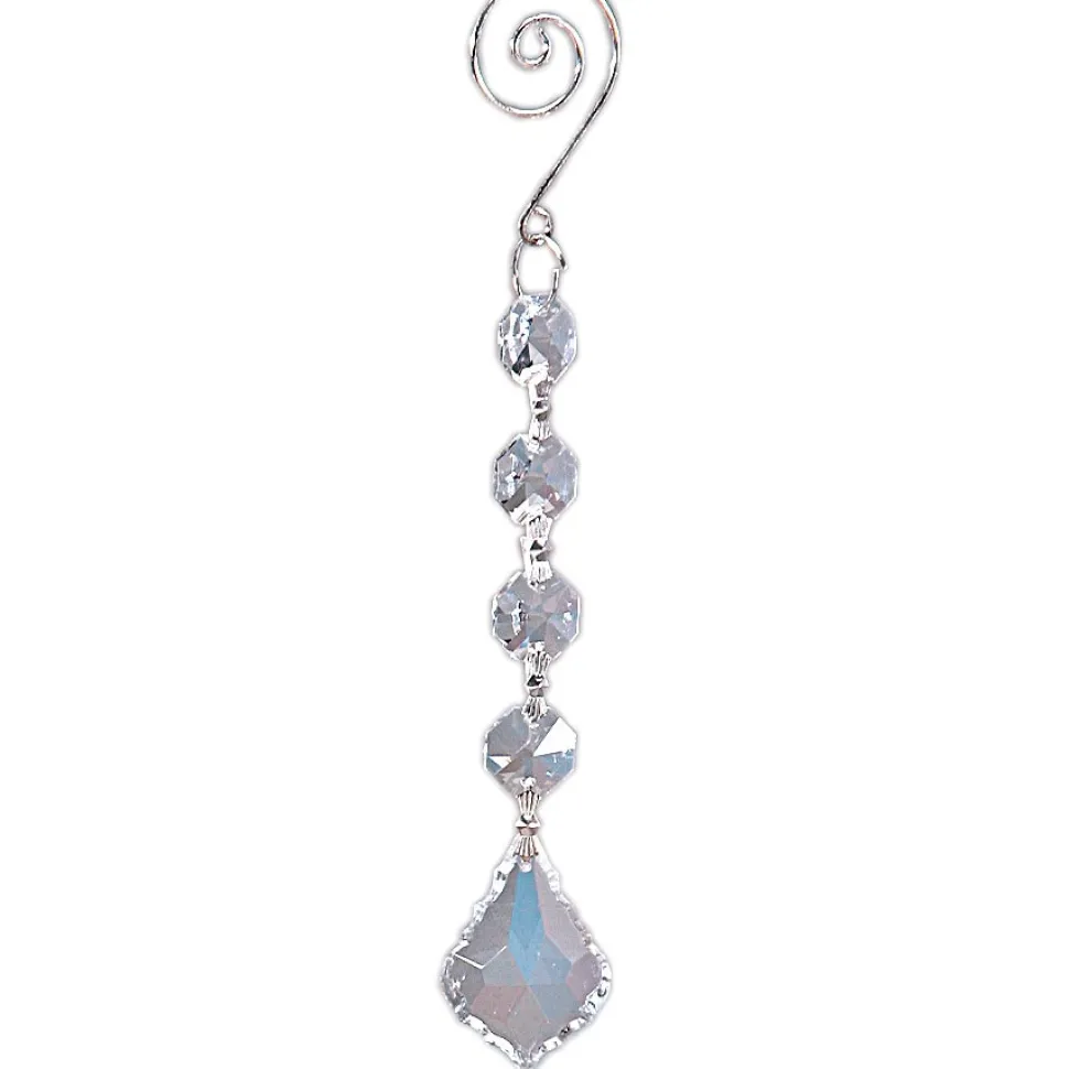 Decostar™ Real Crystal Hanging Prisms Bell Glass Decorations - 7" - 12 pieces