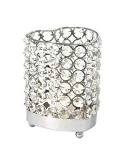 DecoStar™ Real Crystal Heart Candle Holder - MED