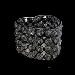 DecoStar™ Real Crystal Heart Candle Holder - MED