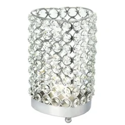 DecoStar™ Real Crystal Heart Candle Holder - LG