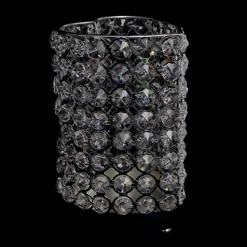 DecoStar™ Real Crystal Heart Candle Holder - LG