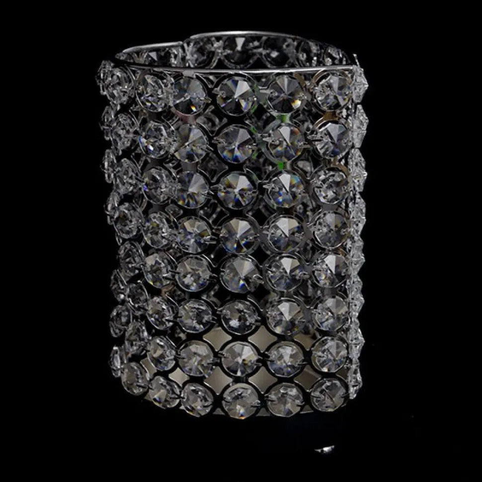 DecoStar™ Real Crystal Heart Candle Holder - LG