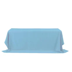 Decostar™ Rectangle Polyester Table Cover 90" x 156" - Blue