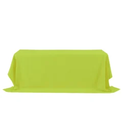 Decostar™ Rectangle Polyester Table Cover 90" x 156" - Lime Green