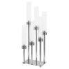 Decostar™ Rectangular Six Arm Cluster Candle Holder 24½" - Silver