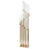 Decostar™ Rectangular Twelve Arm Cluster Candle Holder 54" - Gold