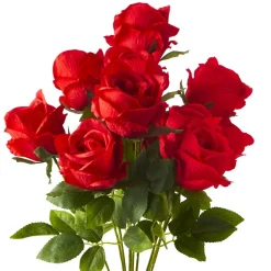 Decostar™ 23" Red Artificial Flower Bouquet