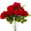 Decostar™ 19" Red Artificial Flower Bouquet