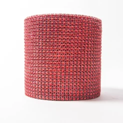 DecoStar™ Red Rhinestone Mesh-30 Foot Roll