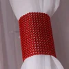 DecoStar™ Red Rhinestone Mesh Velcro Band / Curtain Tie