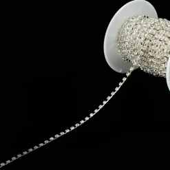 Decostar™ Rhinestone Diamond Chain Roll 3mm - Silver
