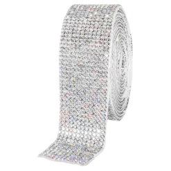Decostar™ Rhinestone Diamond Adhesive Strips 1.06" - White Iridescent