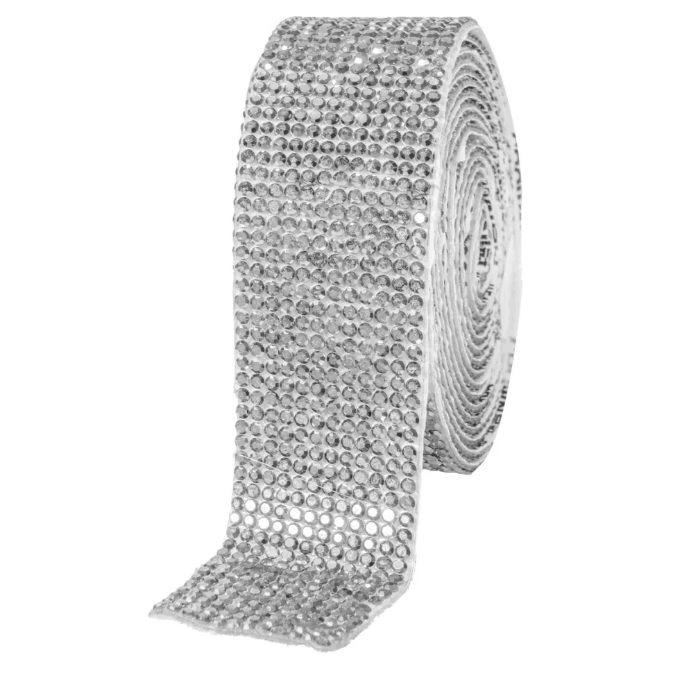 Decostar™ Rhinestone Diamond Adhesive Strips 1.06" - Silver