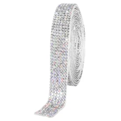Decostar™ Rhinestone Diamond Adhesive Strips 0.5" - White Iridescent