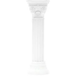 Decostar™ Roman Plastic Pillars Columns 34½"- White - 4 Pieces