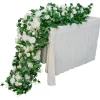 Decostar™ Rose & Eucalyptus Leaves Table Runner 79" - White