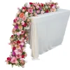 Decostar™ Rose with Greenery Table Runner 78" - Mixed Pink