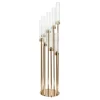 Decostar™ Round Eight Arm Cluster Candle Holder 42"- Gold