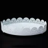 Decostar™ Round Eyelet Treat Metal Tray 9½" - White