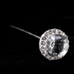 Decostar™ Round Rhinestone Pins 3 3/8" - 24 Pieces