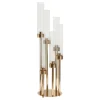 Decostar™ Round Six Arm Cluster Candle Holder 24½"- Gold