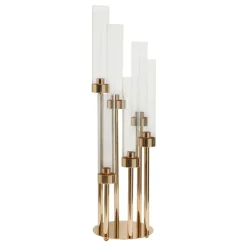 Decostar™ Round Six Arm Cluster Candle Holder 24½"- Gold