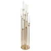 Decostar™ Round Twelve Arm Cluster Candle Holder 54"- Gold