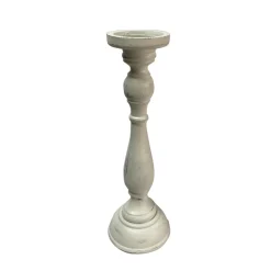 Decostar™ Rustic Candle Holder 14" - White