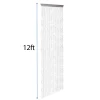 DecoStar™ Satin Top Rod Pocket 12ft. Jewel Crystal Iridescent Diamond Cut Curtain