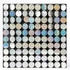 Decostar™ Shimmer Wall Panels w/ Black Backing & Round Sequins - 24 Tiles - Glitter Holographic