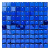 Decostar™ Shimmer Wall Panels w/ Black Backing & Square Sequins - 24 Tiles - Royal Blue