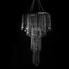 Decostar™ Silver Crystal Diamond Cut Bead,Cascade Chandelier