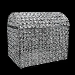 Decostar™ Silver Crystal Money / Ticket Box - 12" x 9" x 11"