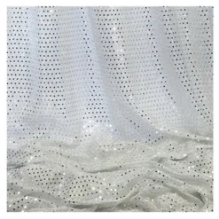 Decostar™ Silver Economy Sequin Knit Fabric - 10yds x 44" wide
