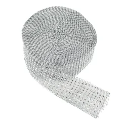 DecoStar™ Silver Rhinestone Ribbon - 2