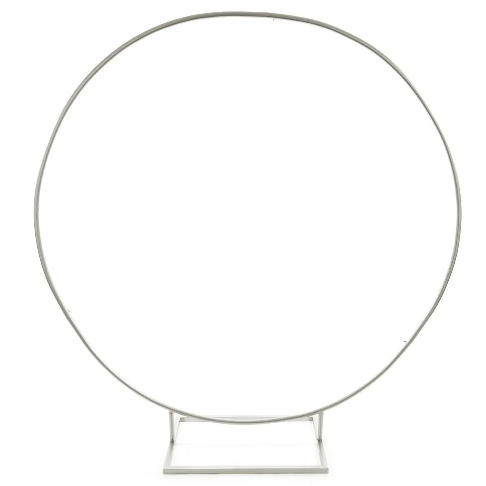 Decostar™ Simple Modern Circle Arch 65" - Silver