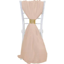 DecoStar™ Single Piece Simple Back Chair Accent - Soft Pink/Blush