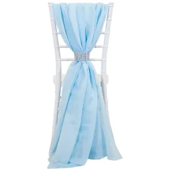 DecoStar™ Single Piece Simple Back Chair Accent - Baby Blue