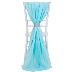DecoStar™ Single Piece Simple Back Chair Accent - Angel Blue