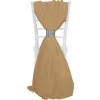 DecoStar™ Single Piece Simple Back Chair Accent - Taupe