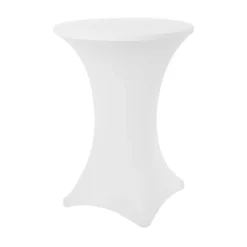 Decostar™ Spandex Cocktail Table Cover - White