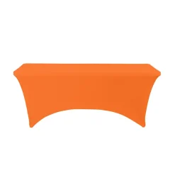 Decostar™ Spandex Rectangle Table Covers 6ft - Orange